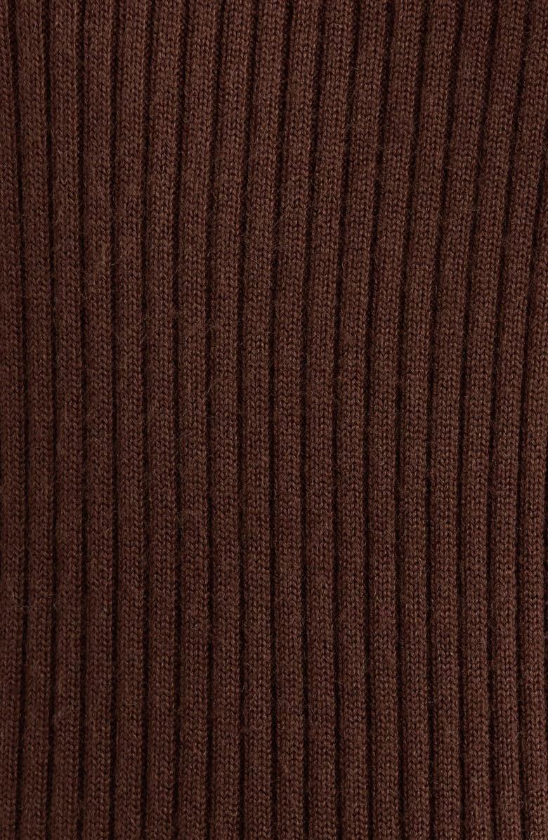 ASTR the Label Baylie Mixed Media Long Sleeve Sweater Dress, Alternate, color, Brown