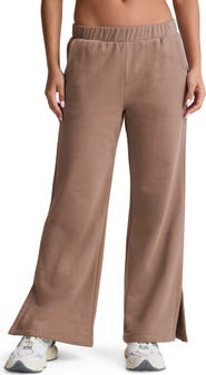 Beyond Yoga Open Ended Mid Rise Wide Leg Pants