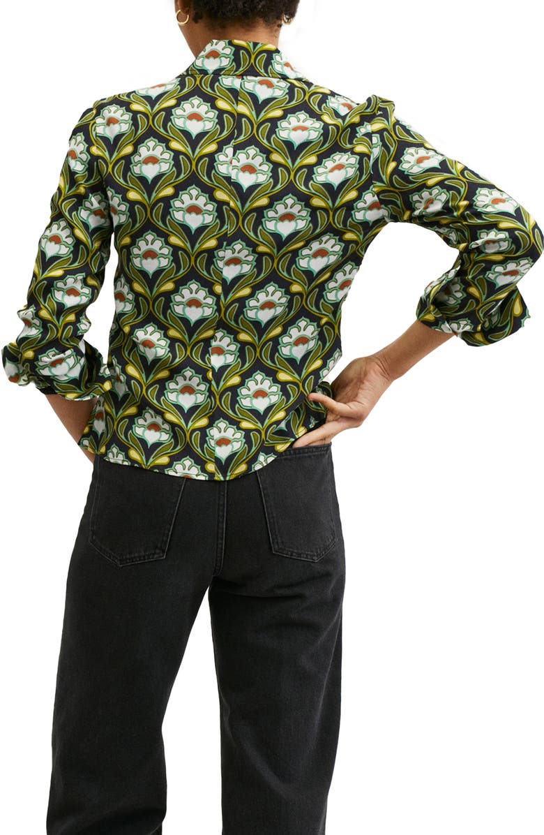 MANGO Floral Print Blouse, Alternate, color, 