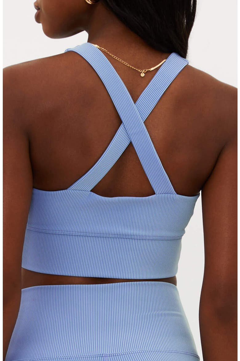 Mindy Sports Bra, Alternate, color, SEASHORE TWO TONE RIB