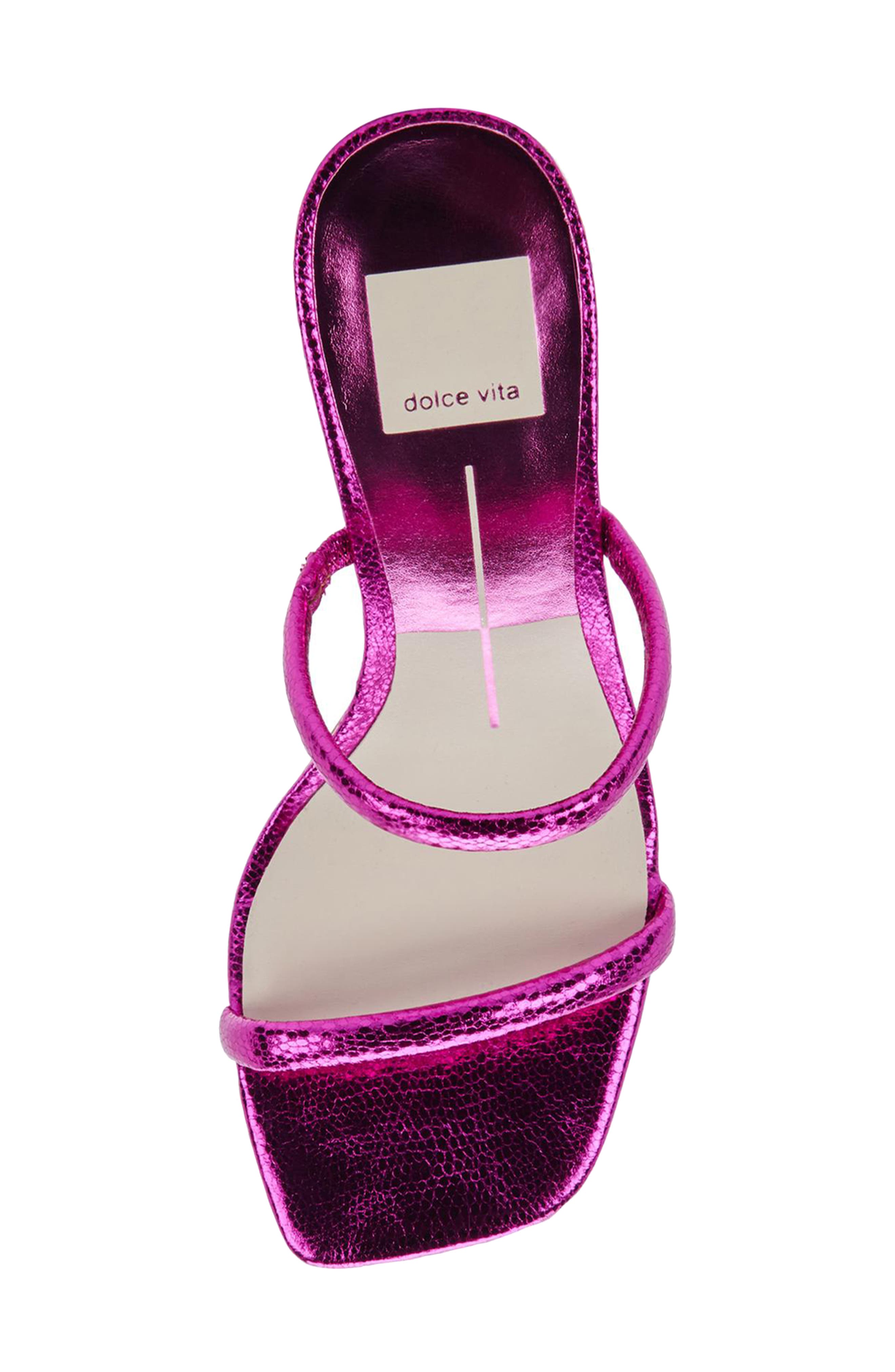 Noles City Slide Sandal, Alternate, color, ELECTRIC PINK METALLIC STELLA