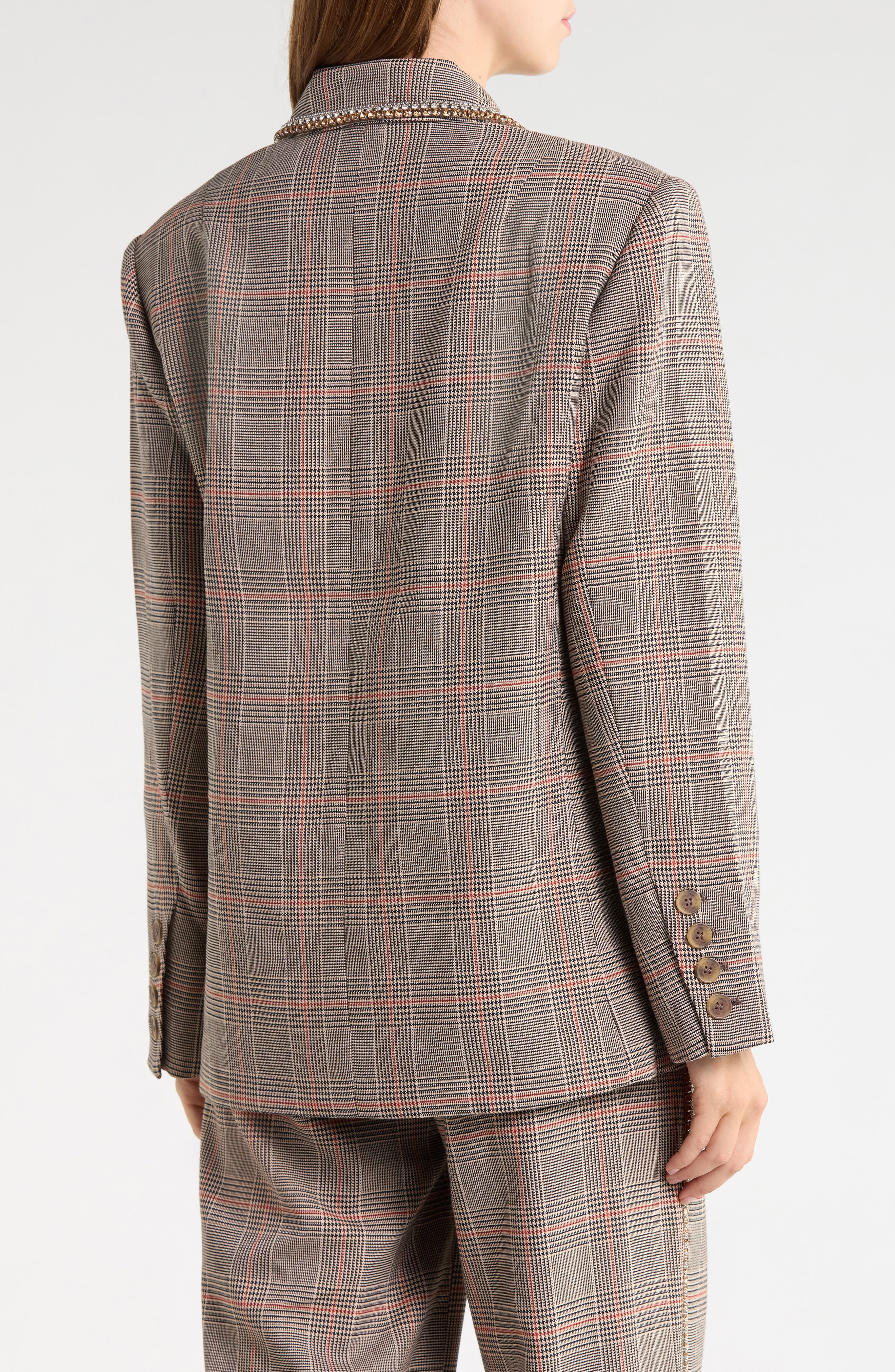 Sam Edelman Rhinestone-Trim Oversized Blazer (Women) | Nordstrom