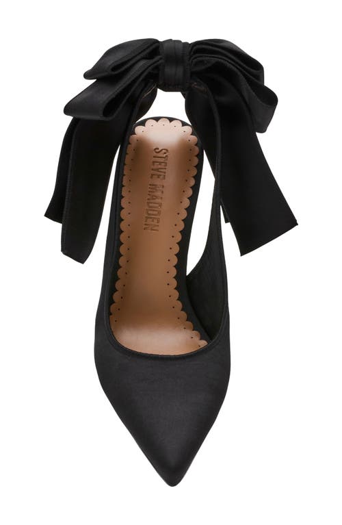 Steve Madden Teacup Slingback Pointed Toe Pump In Black