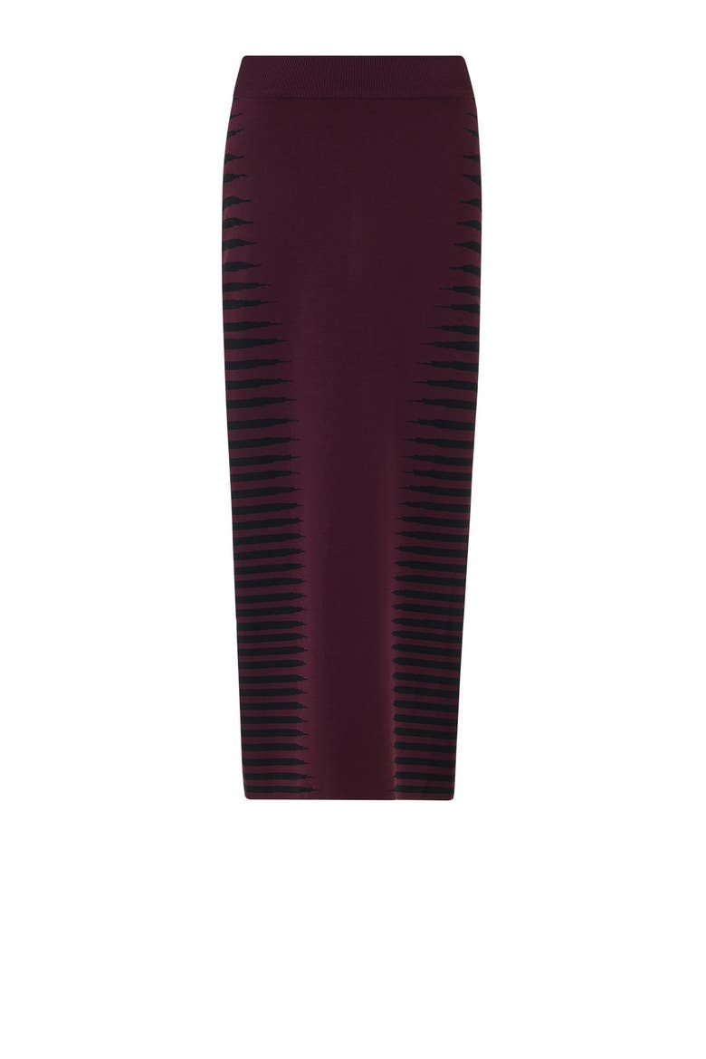 Jacquard Pencil Skirt - Shorter Length, Main, color, Red