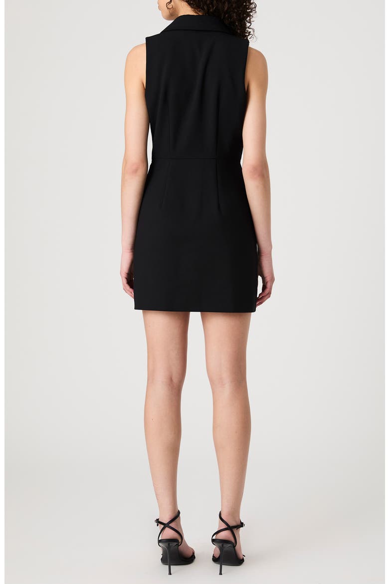 Whisper Sleeveless Double Breasted Blazer Minidress, Alternate, color, BLACK