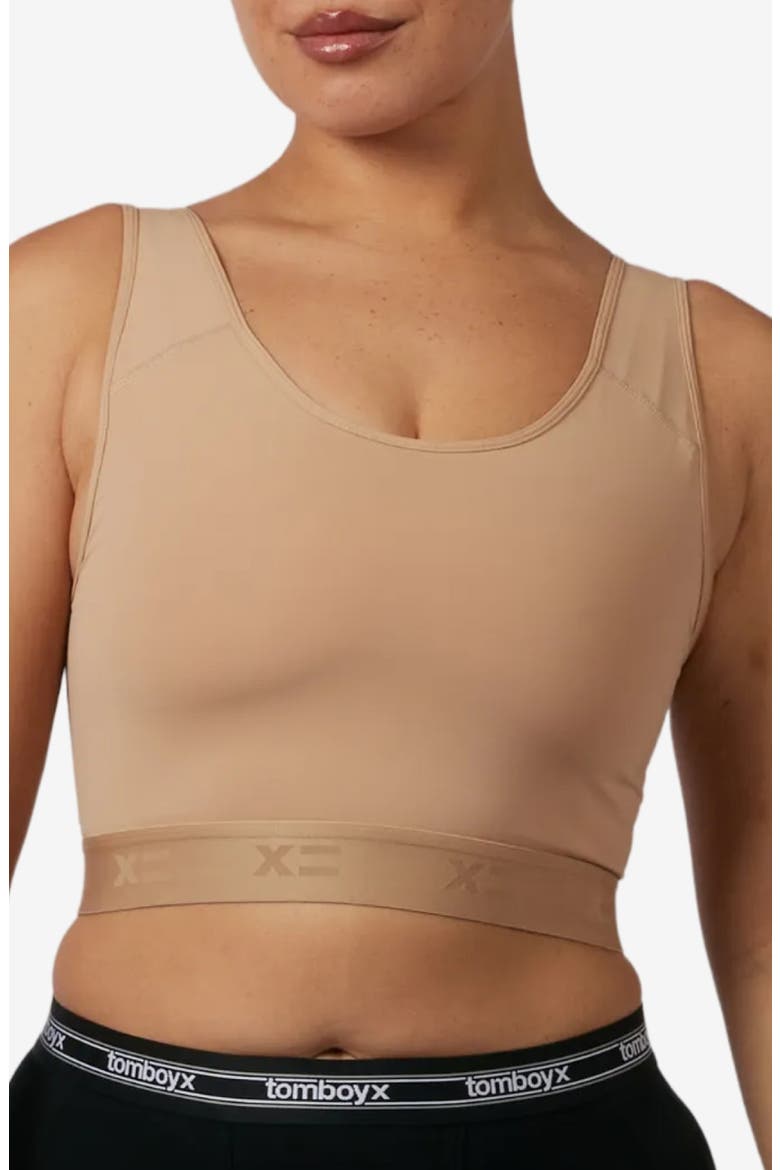 Compression Plus Crop Top, Main, color, CHAI