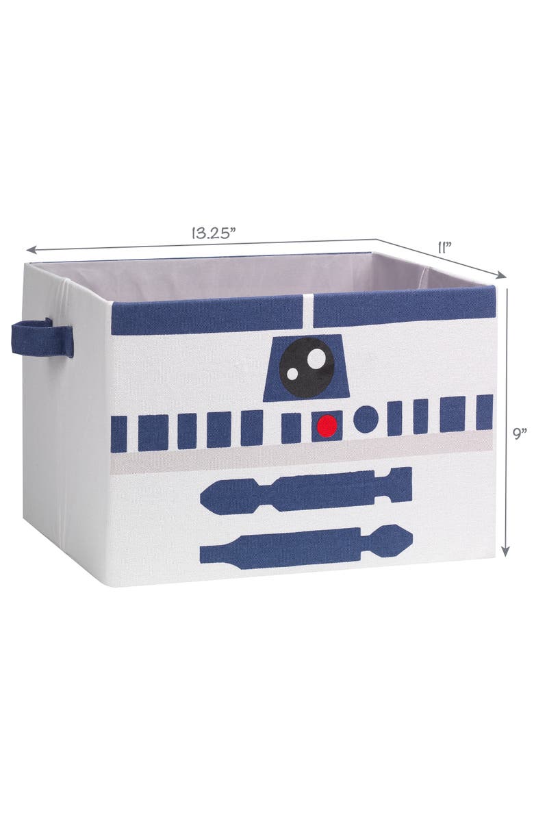 Lambs & Ivy Star Wars R2D2 Foldable/Collapsible Storage Bin/Basket Organizer, Alternate, color, White
