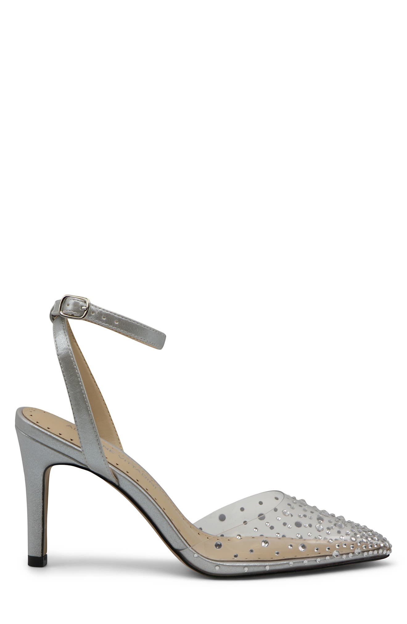 Adrienne Vittadini Jeweled Ankle Strap Pump, Alternate, color, 
