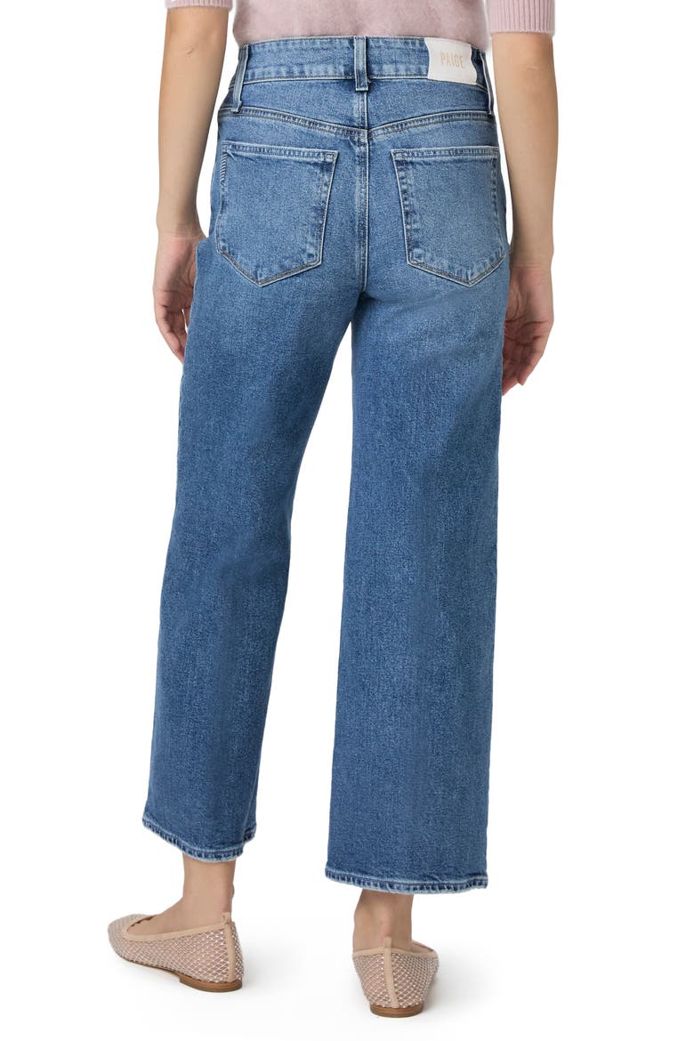 Sasha High Waist Ankle Wide Leg Jeans, Alternate, color, ZIBETH