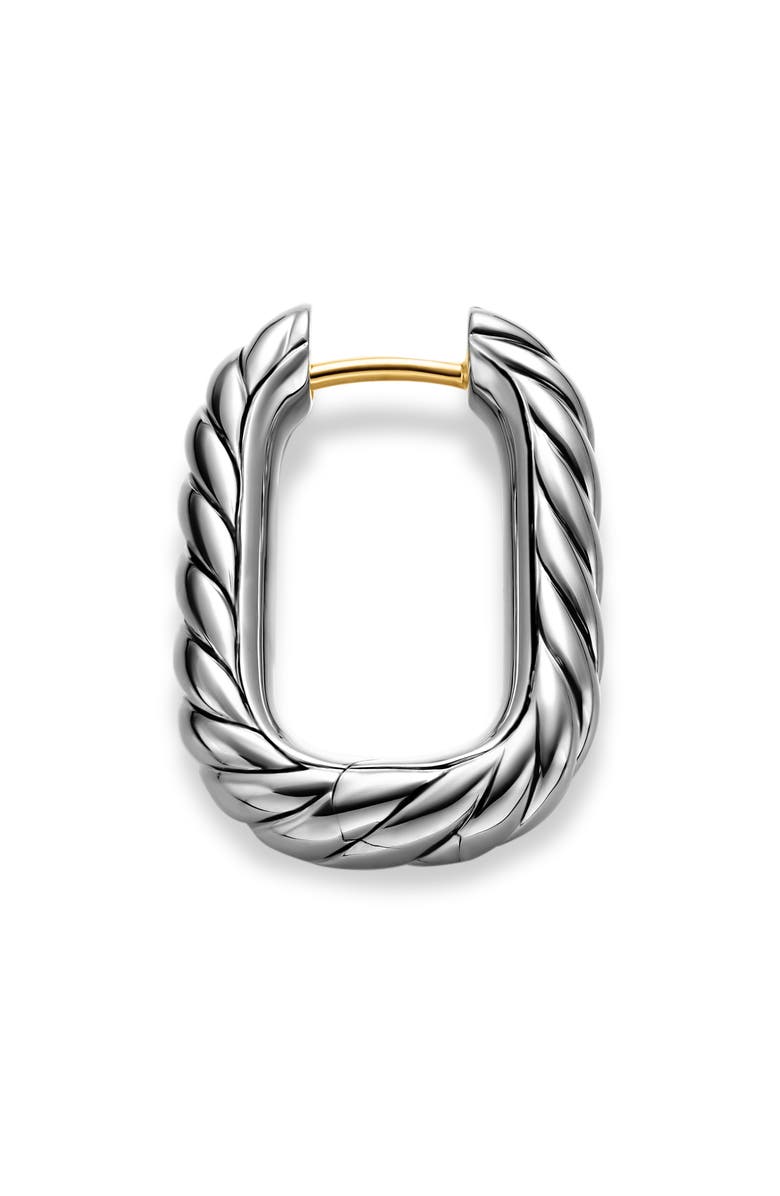 David Yurman DY Madison<sup>®</sup> Cable Hoop Earrings in Sterling Silver, 24.3mm, Alternate, color,