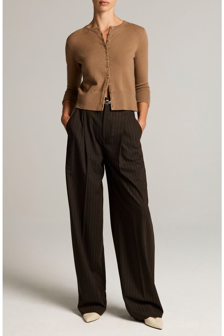 Wool & Cashmere Blend Cardigan, Alternate, color, CANYON