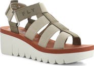 Fly London Yoji Platform Wedge Sandal