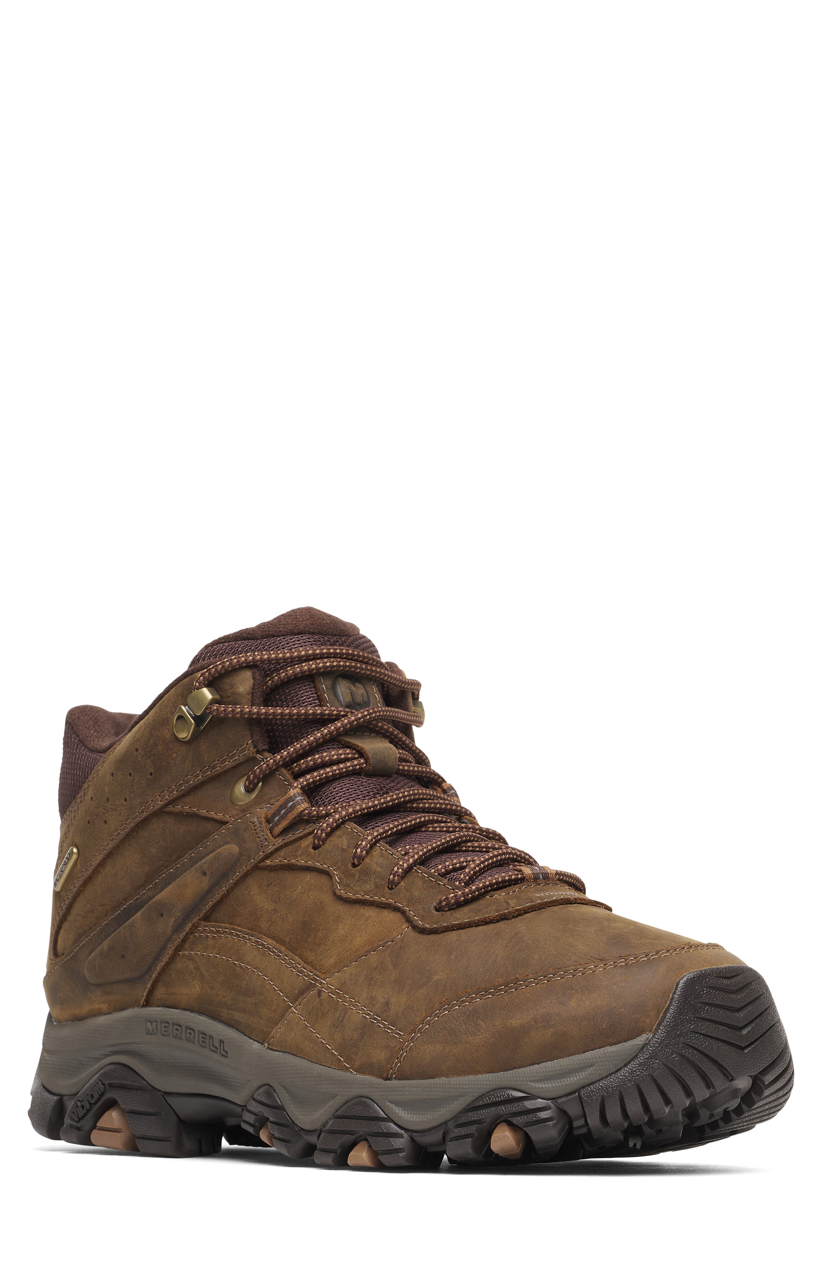 Moab Adventure 3 Mid Waterproof Hiking Boot, Main, color, EARTH
