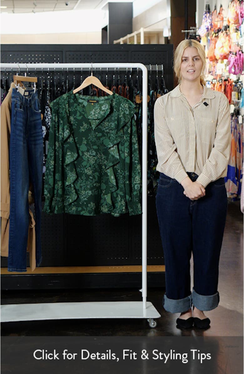 Woodland Floral Print Ruffle Top, sales video thumbnail