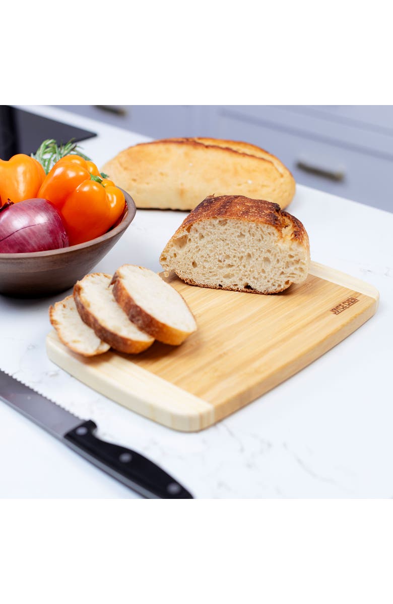 JOYCE CHEN Large Burnished Cutting Board, 10x15-Inch, Alternate, color, Bamboo