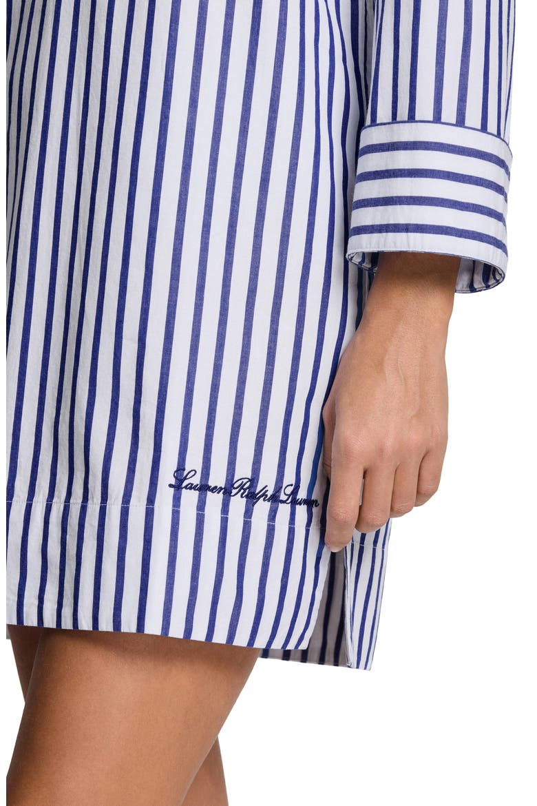 Stripe Wide Cuff Cover-Up Shift, Alternate, color, SEASIDE STRIPE