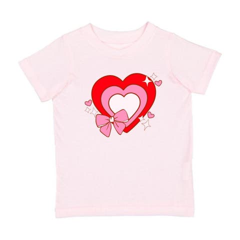Bow Love Valentine
s Day Short Sleeve T-Shirt