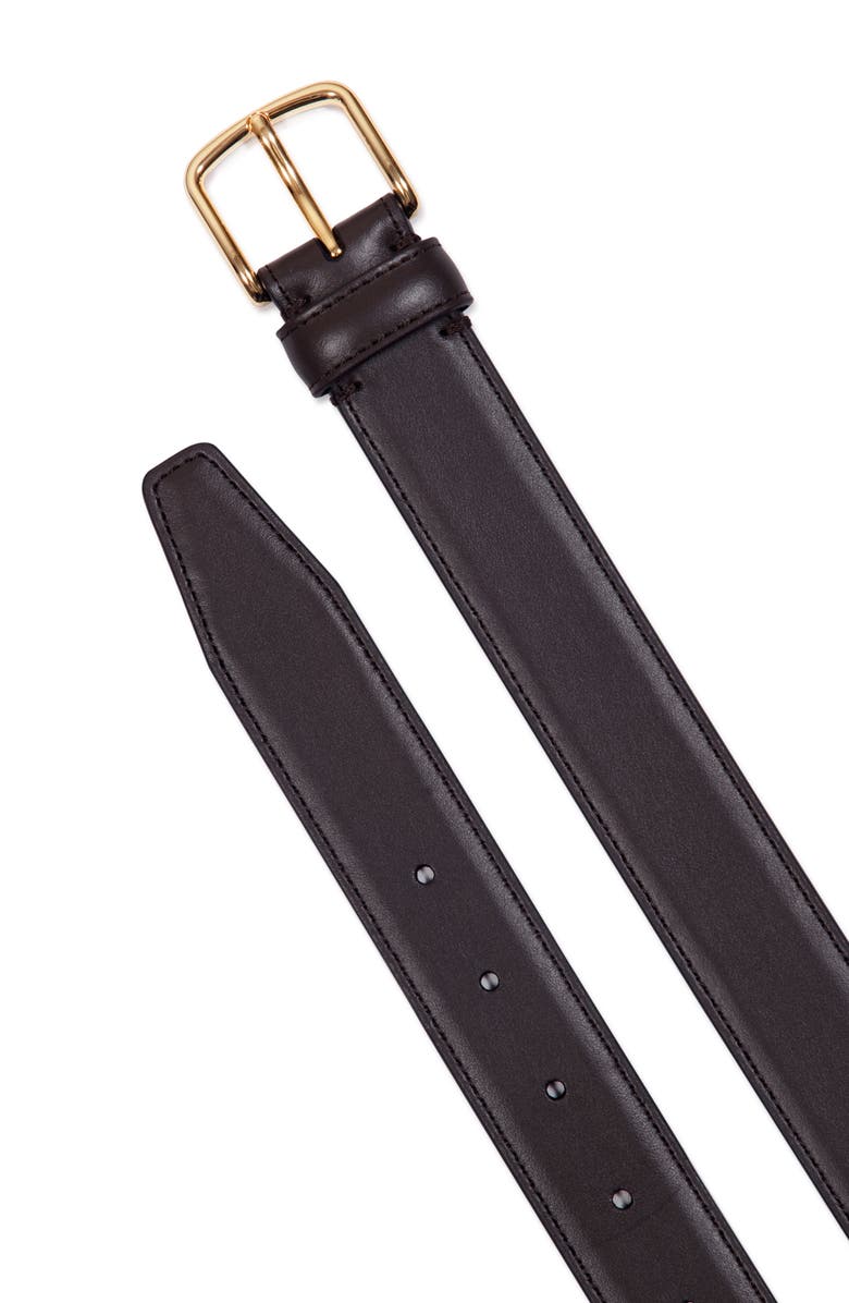 Vince Stitched Leather Belt, Alternate, color, 