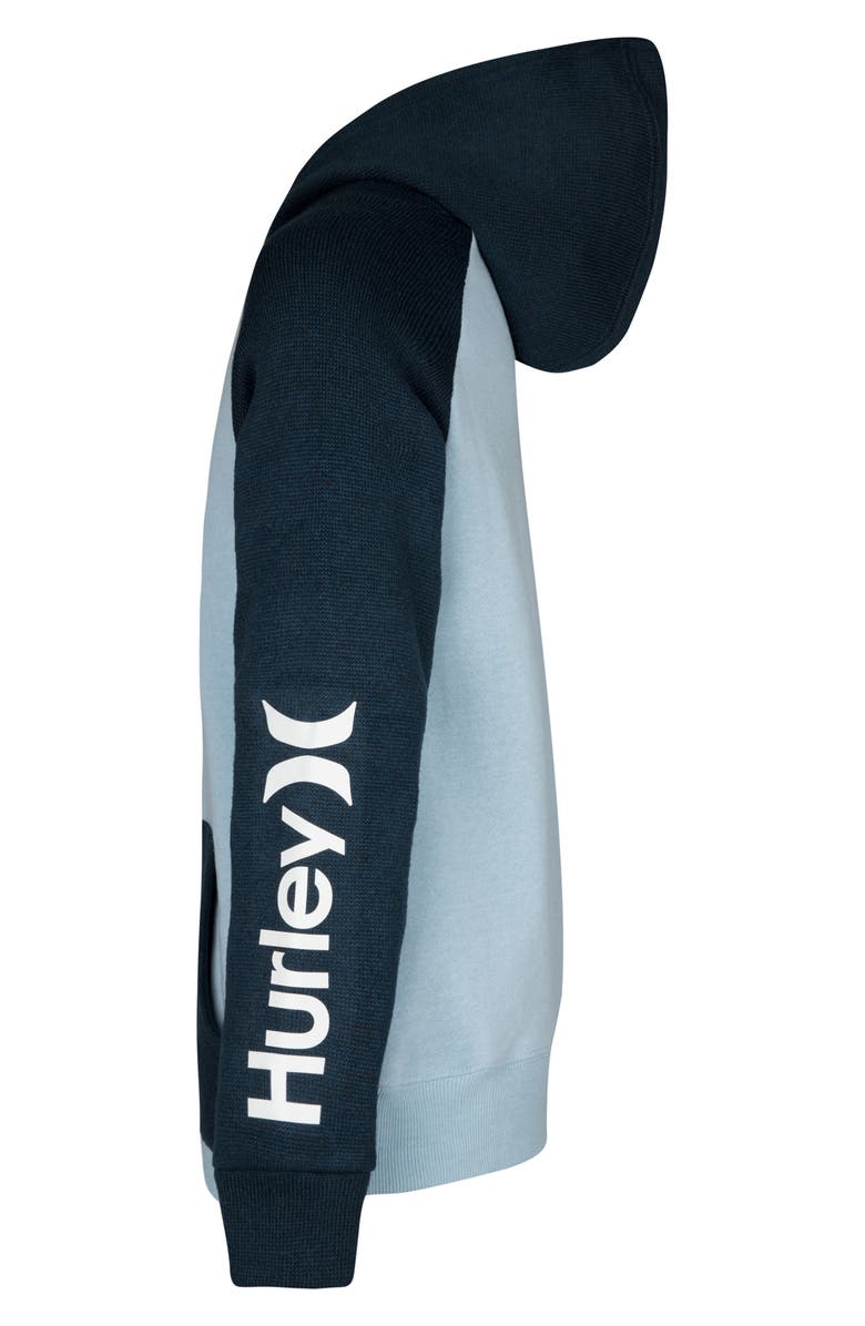 Hurley Kids' Winter Knit Icon Pullover Hoodie, Alternate, color, Crystal Heather