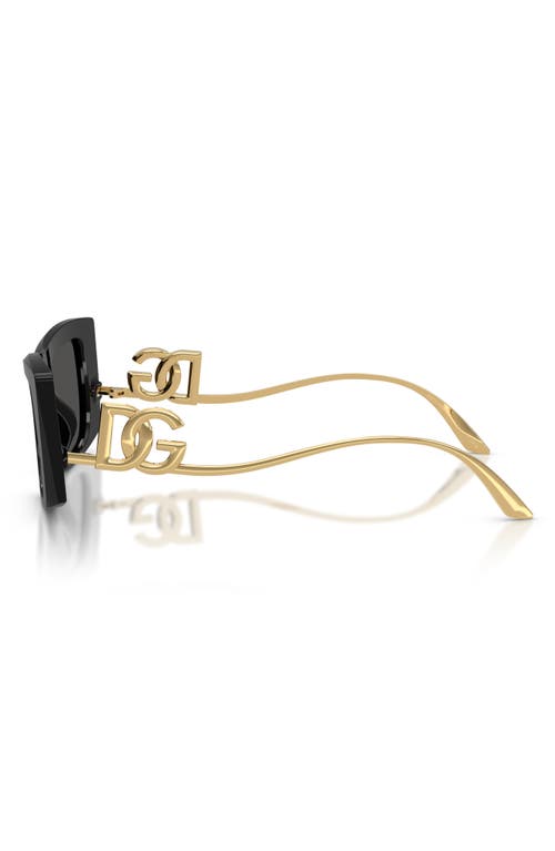 Dolce & Gabbana Dolce&gabbana 51mm Cat Eye Sunglasses In Black