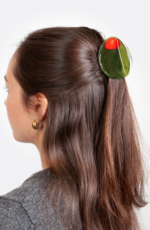 Doiy Olive Claw Clip In Green