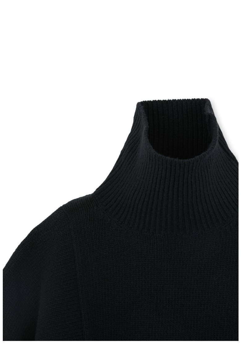 Lucy High Neck Sweater, Alternate, color, Black