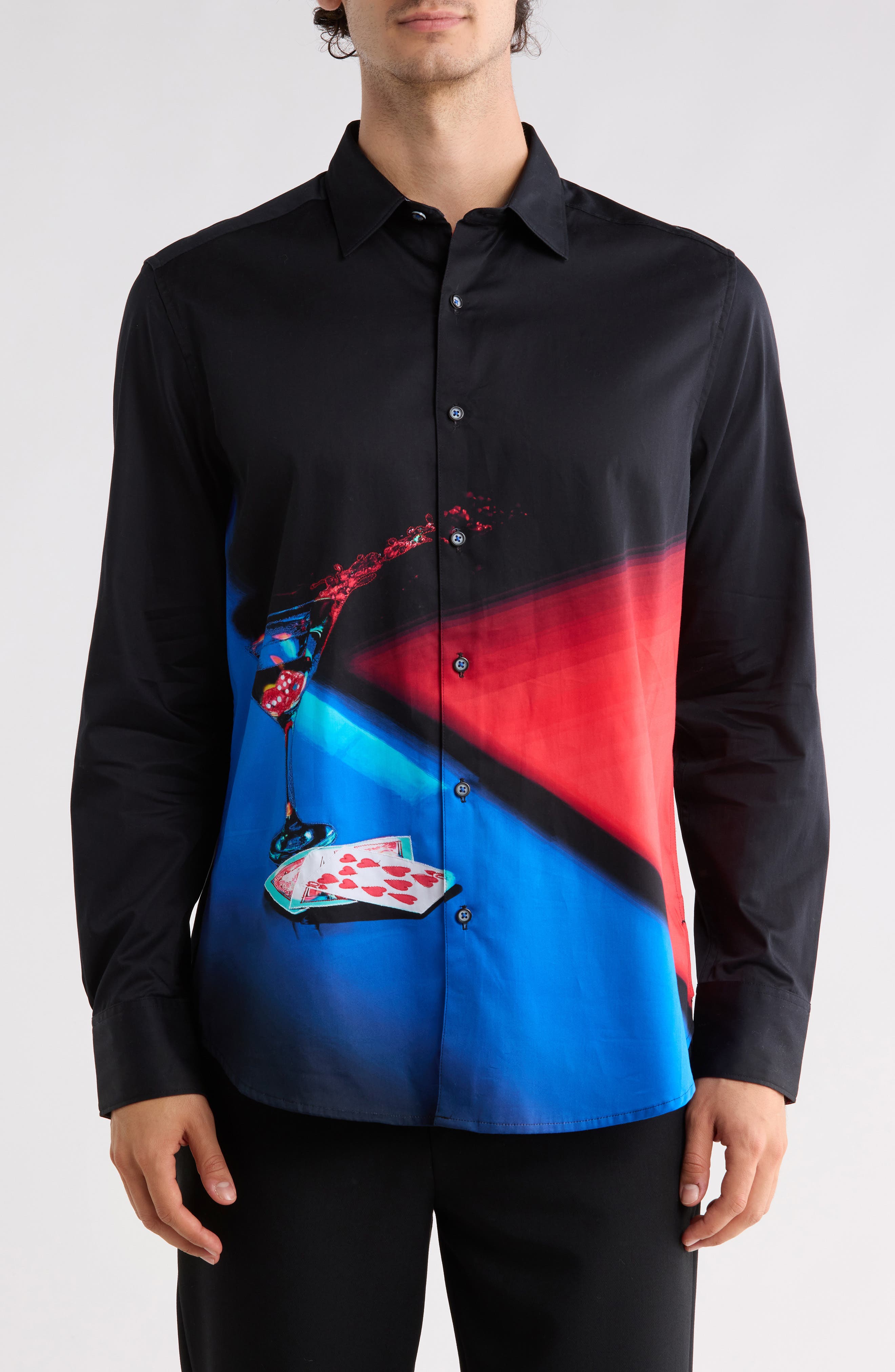 Drop and Roll Classic Fit Cotton Shirt