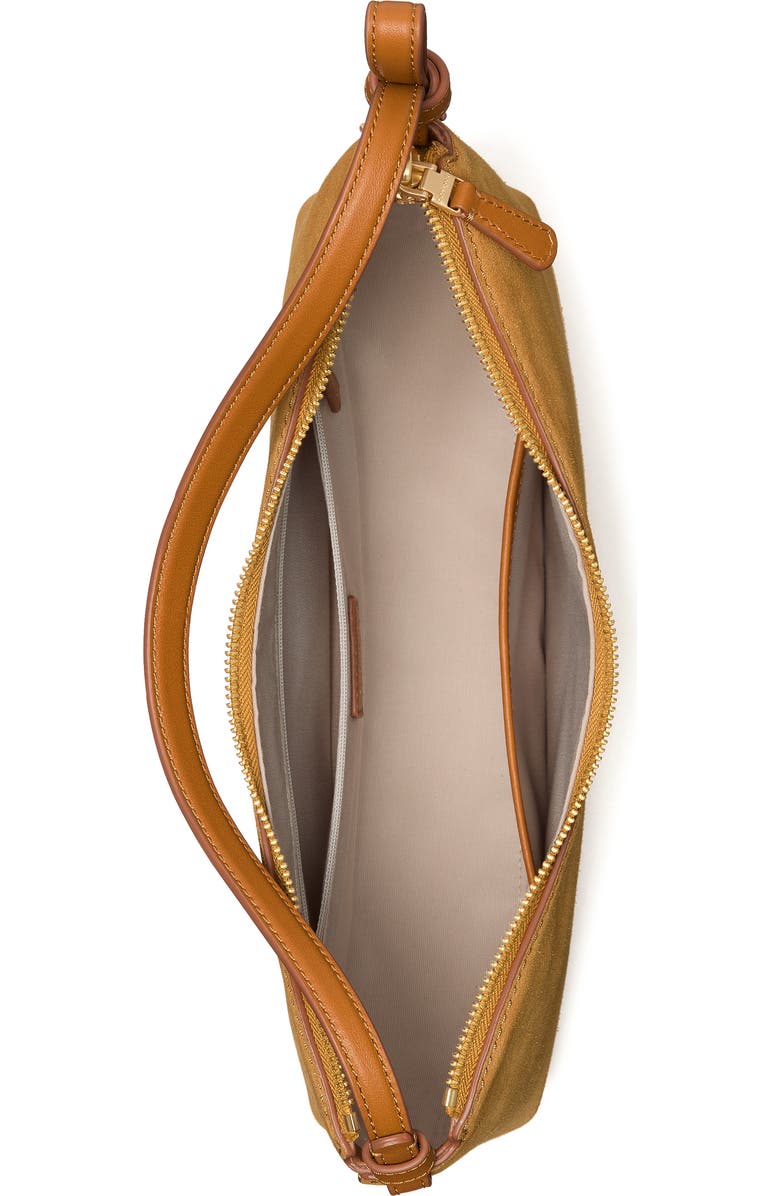 Kate Spade New York loop suede shoulder bag, Alternate, color,