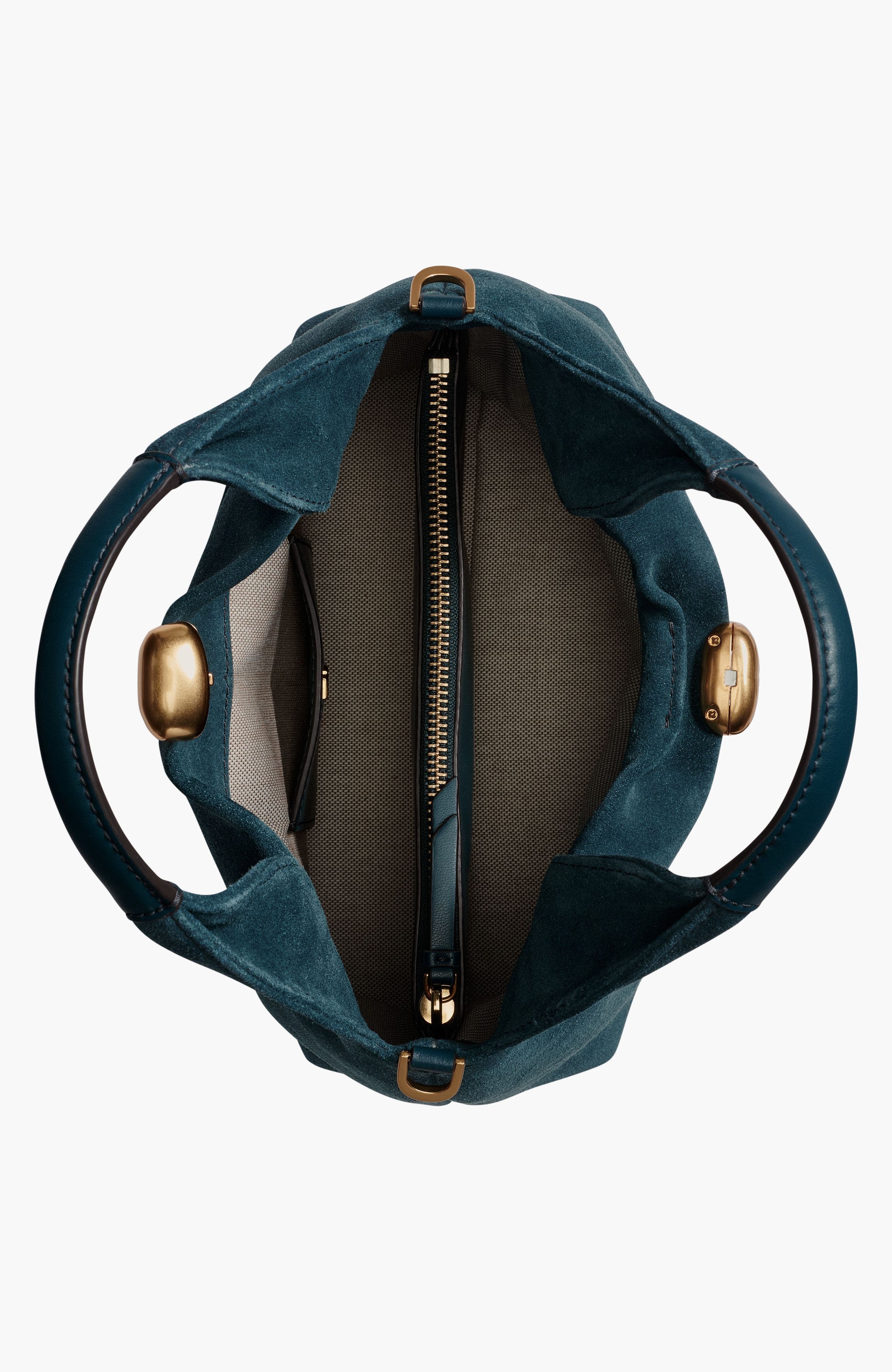 Donna Karan New York Organza Suede Crossbody, Alternate, color, Hudson