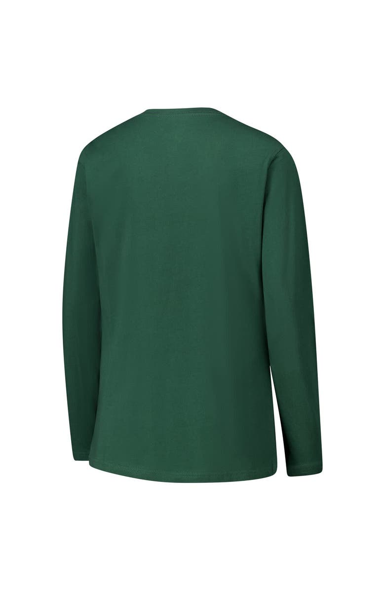 G-III 4HER BY CARL BANKS Women's G-III 4Her by Carl Banks Green Green Bay Packers Post Season Long Sleeve V-Neck T-Shirt, Alternate, color, 