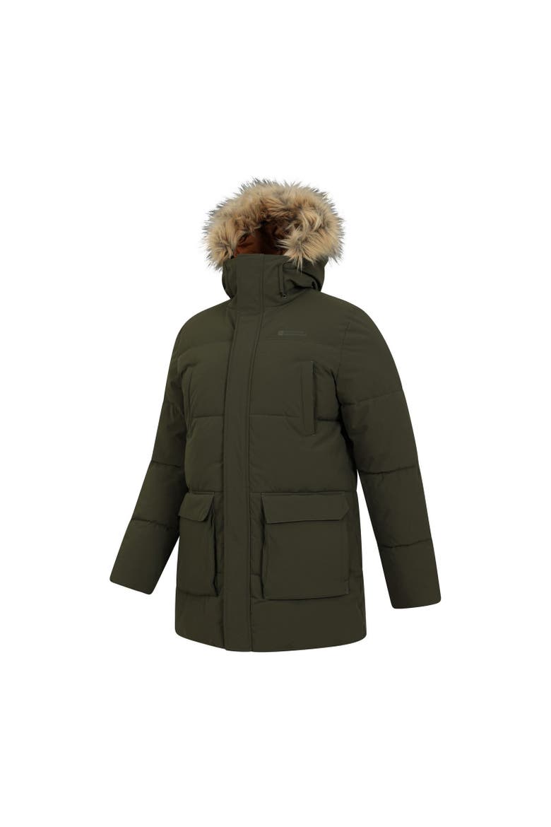 Fern Water Resistant Padded Parka, Alternate, color, Khaki Green