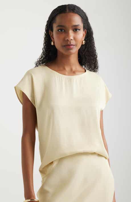 Nordstrom Dolman Sleeve Satin T-Shirt