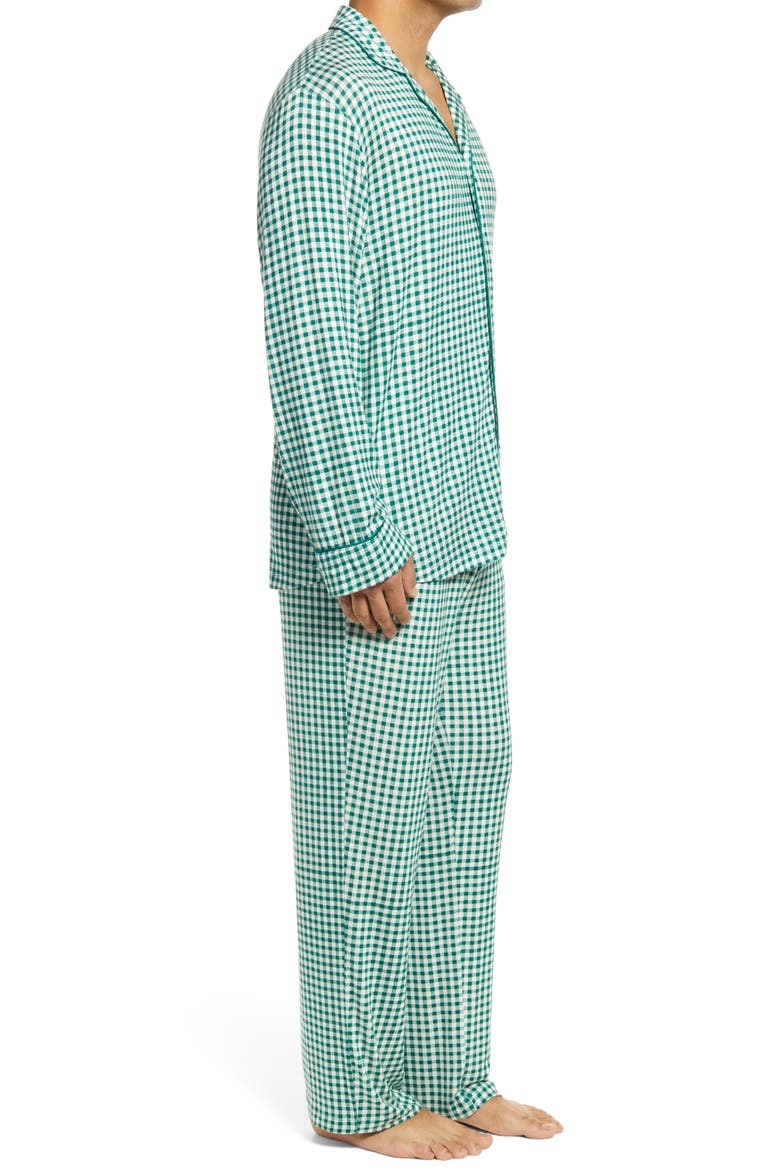 Moonlight Pajamas, Alternate, color, GREEN EVERGREEN GINGHAM