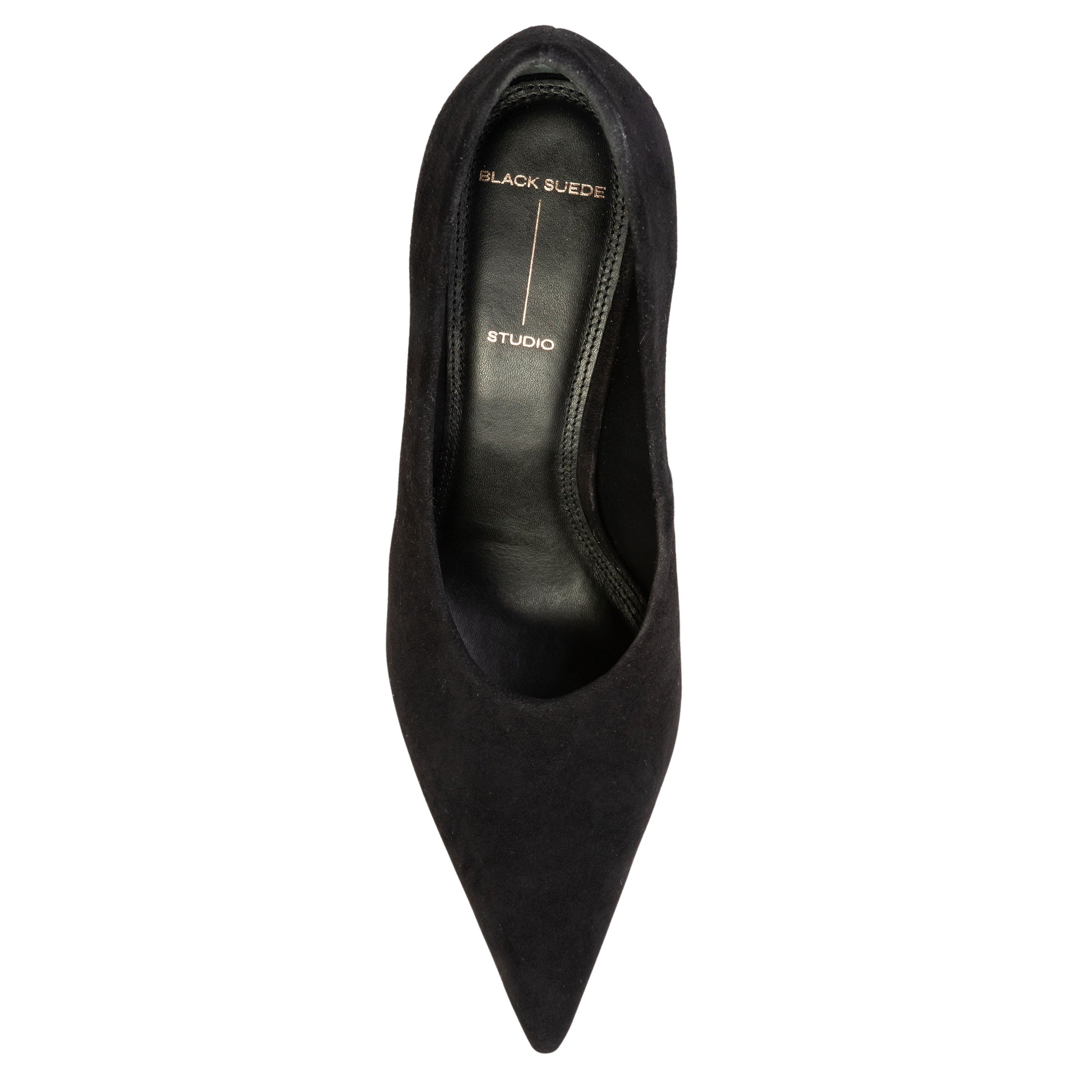 Jona 80 Suede Pump, Alternate, color, Black Suede