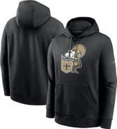 Nike Men's Nike Black New Orleans Saints Rewind Club Pullover Hoodie