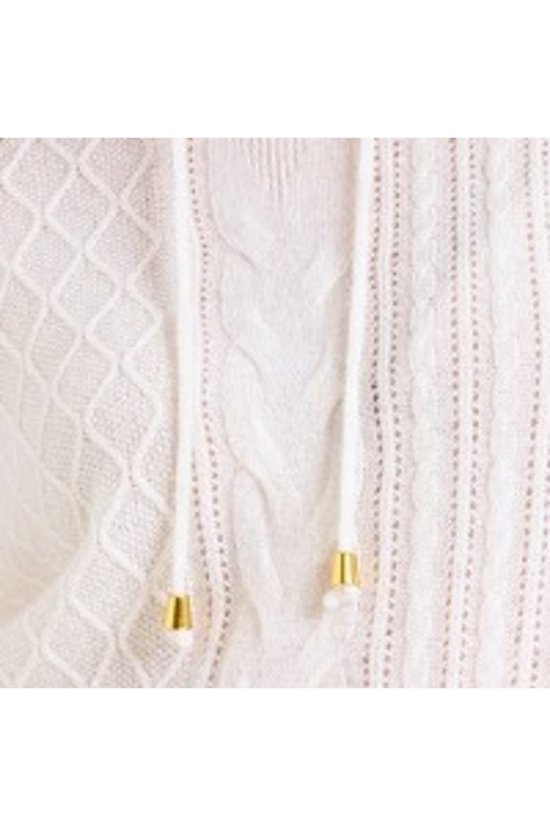 Luxe Relaxed Fit 100% Cashmere Hoodie, Alternate, color, ORGANIC WHITE