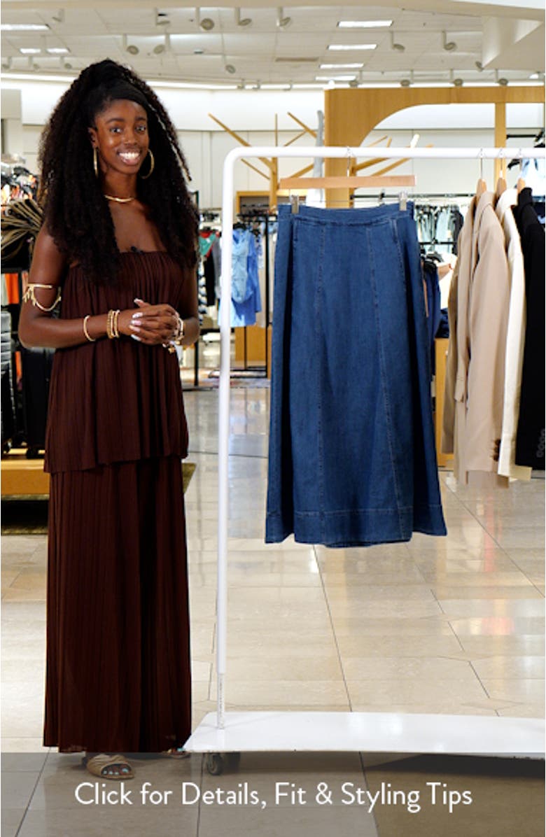 Lainey Denim Skirt, sales video thumbnail