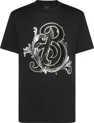 BILLIONAIRE T-Shirt Round Neck Logo Lettering Men