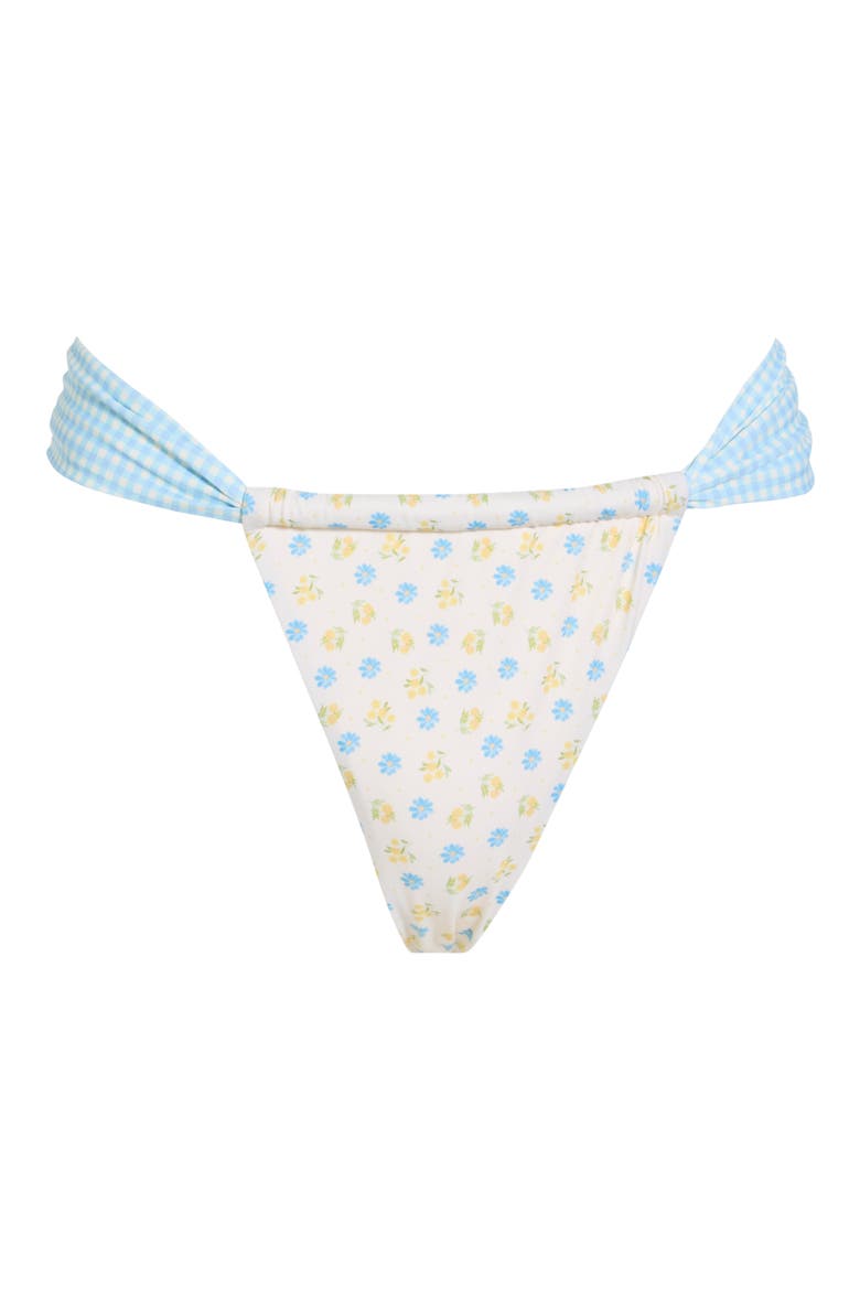Tropics Bikini Bottoms, Alternate, color, MEADOW/ BLUE GINGHAM