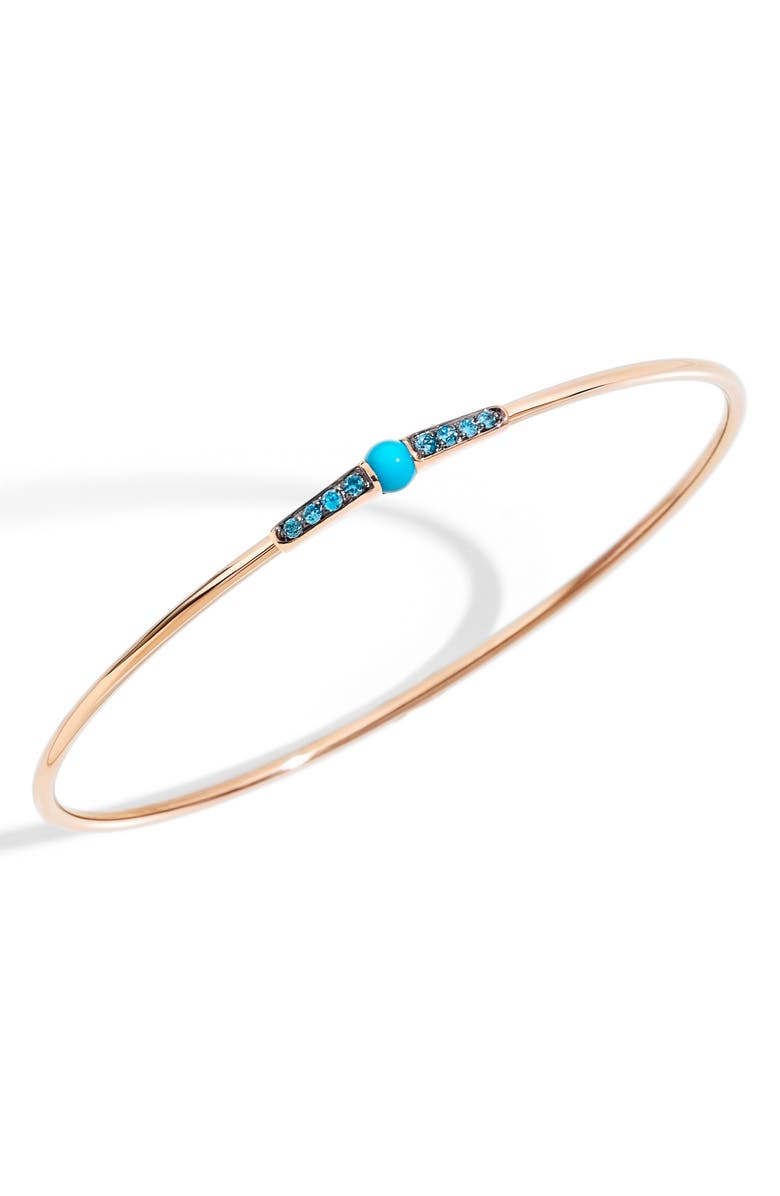 Pomellato M'ama non M'ama Stone & Zircon Bangle, Main, color,