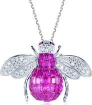 SUZY LEVIAN Cubic Zirconia Bumblebee Pendant Necklace