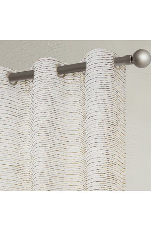 Dainty Home Set Of 2 Print Sheer Curtain Panels In White