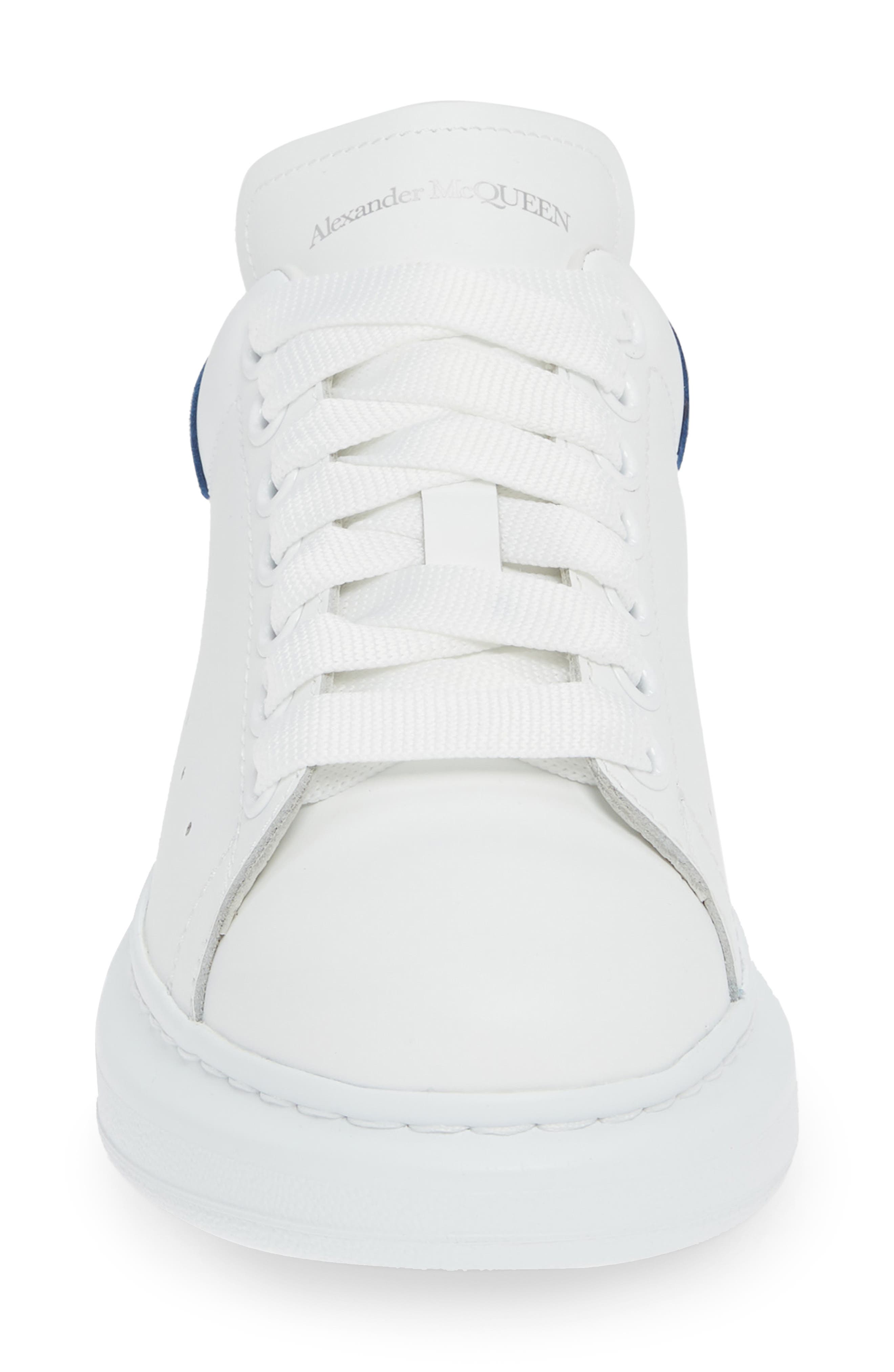 Oversized Sneaker, Alternate, color, WHITE/ PARIS BLUE