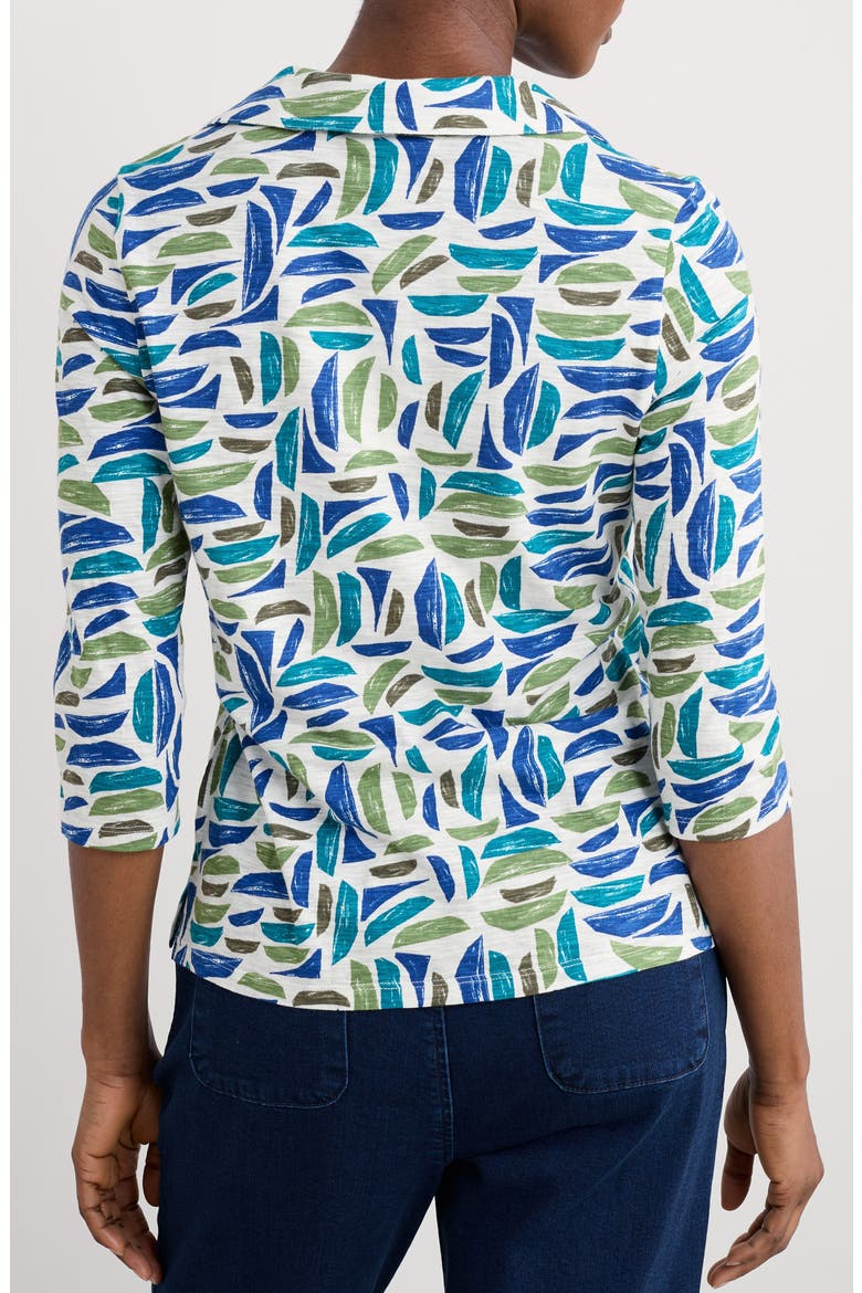 Wavecrest Organic Cotton Jersey Top, Alternate, color, HARBOUR HULLS CHALK