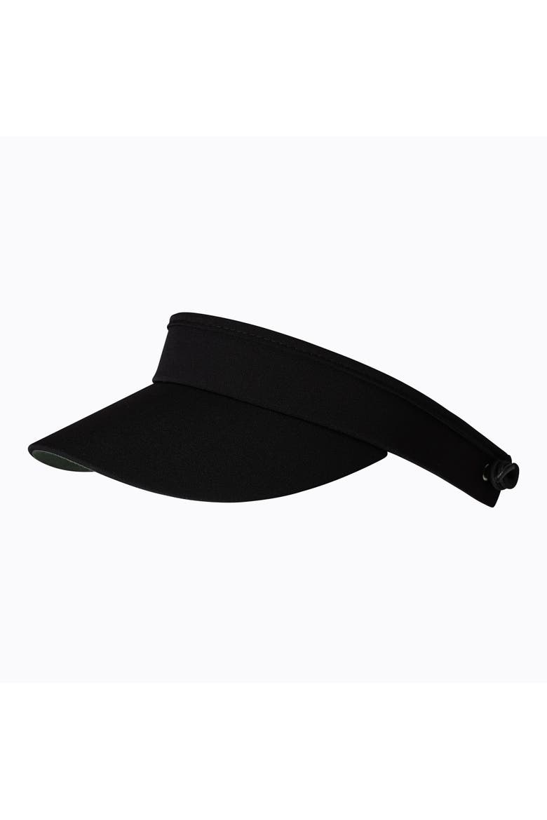 Marina Womens Golf Visor, Main, color, Black