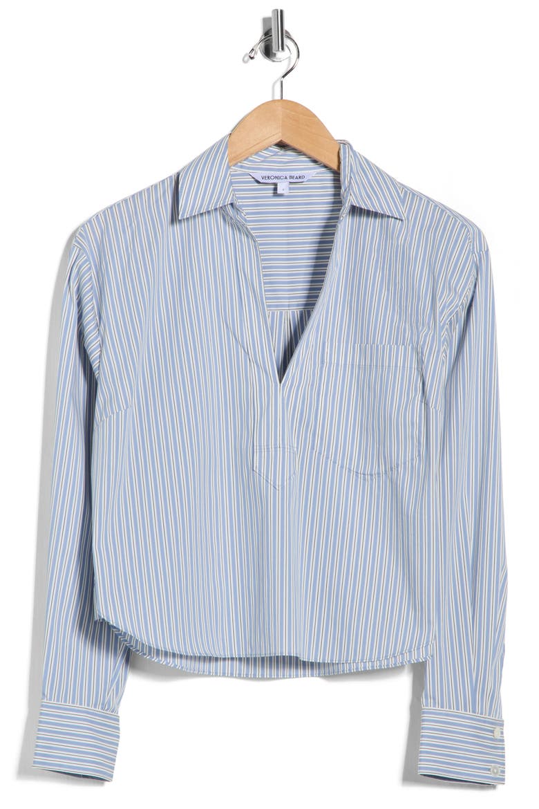 Khai Collared Top, Alternate, color, BLUE/ MULTI