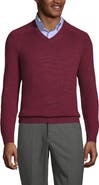 Lands' End School Uniform Young  Cotton Modal V-neck Sweater