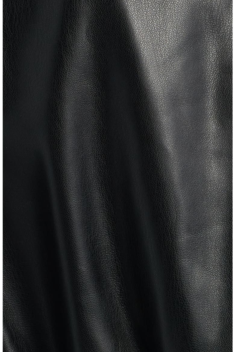 The Aliza Faux Leather Jacket, Alternate, color, NOIR