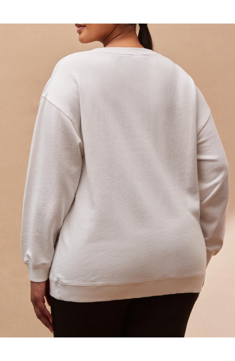 Live Unlimited V-Neck Sweatshirt, Alternate, color, Cream