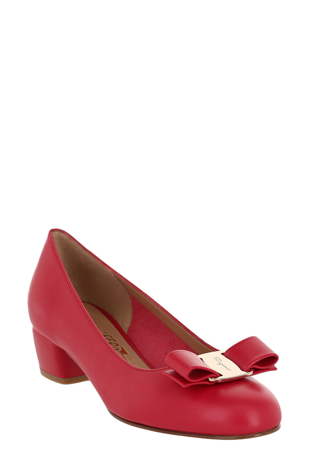 FERRAGAMO Vara Bow Pump, Main, color, 